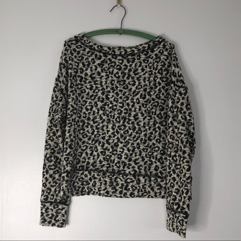 Leopard sweater.